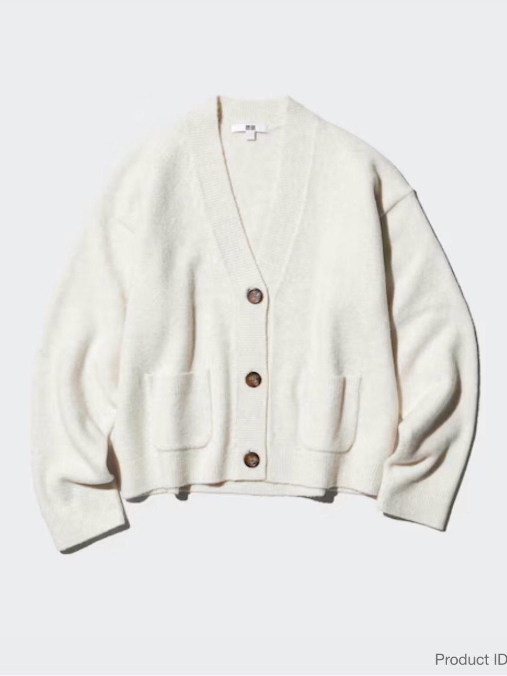 Uniqlo Soufflé Yarn V Neck Short Cardigan (Size S)